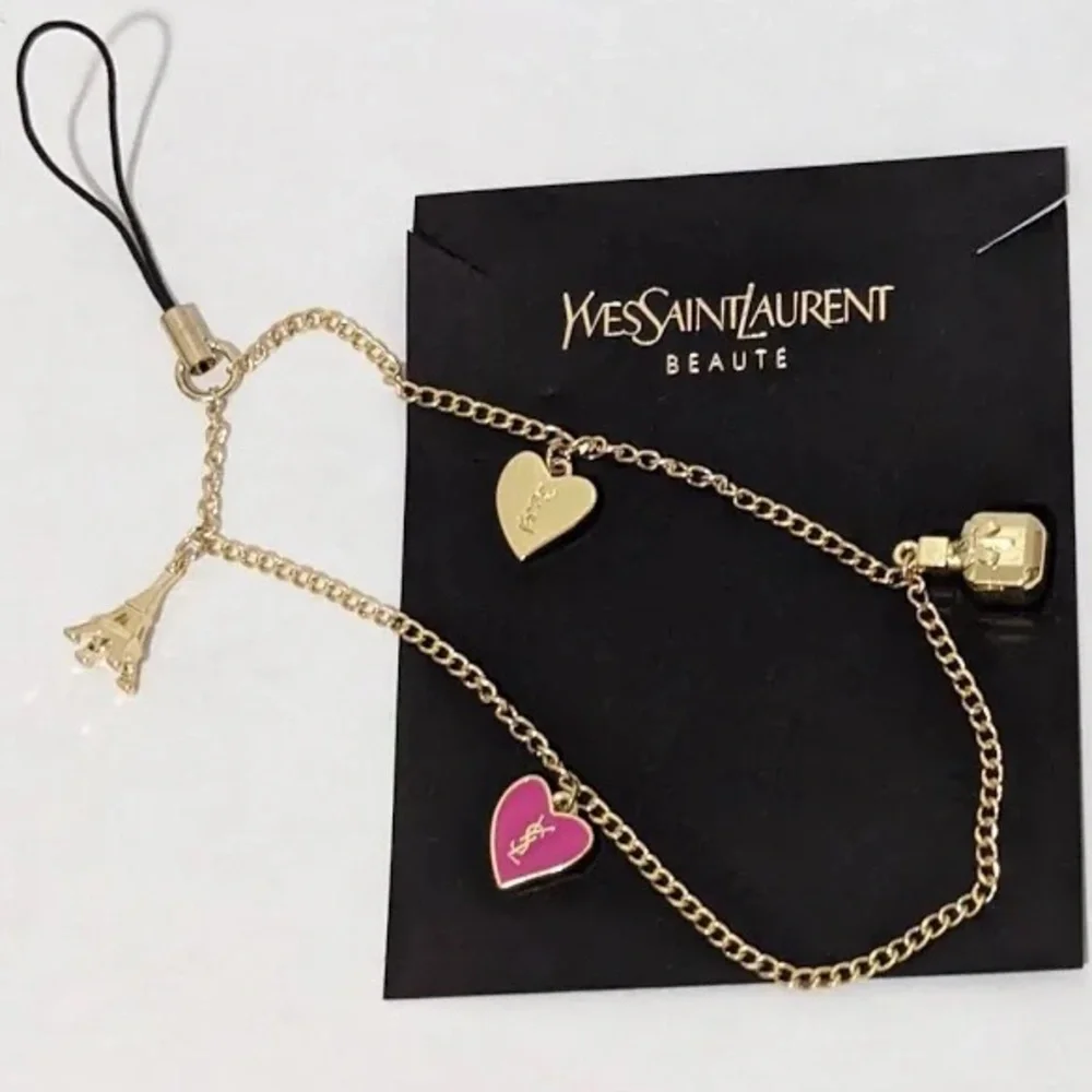 NWT Yves Saint Laurent Ysl Beauty Mon Paris Phone Bag Charm